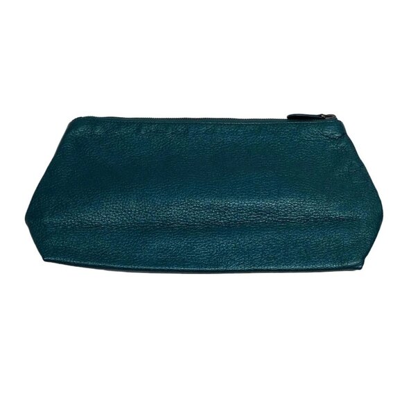 Auth BOTTEGA VENETA Intrecciato - Blue Green Silver Leather Chemical Fiber - Picture 6 of 16